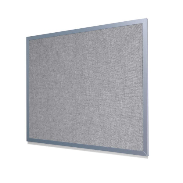 Guilford of Maine FR701 Blue Papier Cork Board with Light Aluminum Frame